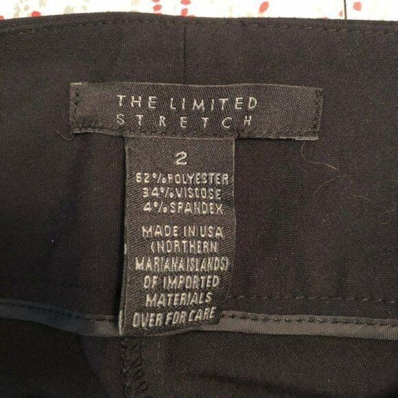 The Limited Size 2 Black‎ Stretch Cropped Dress Pants - Picture 3 of 3